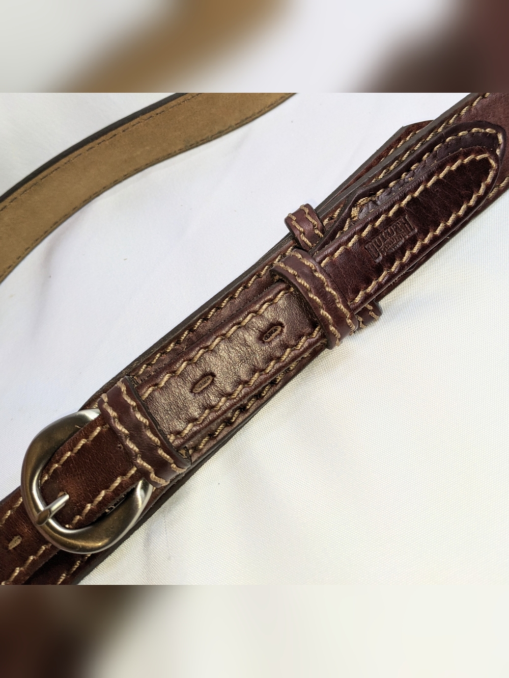 Duluth Trading Co Men's Ranger Work Belt, Style 90013, Brown Leather, Sz 40 - Picture 7 of 13